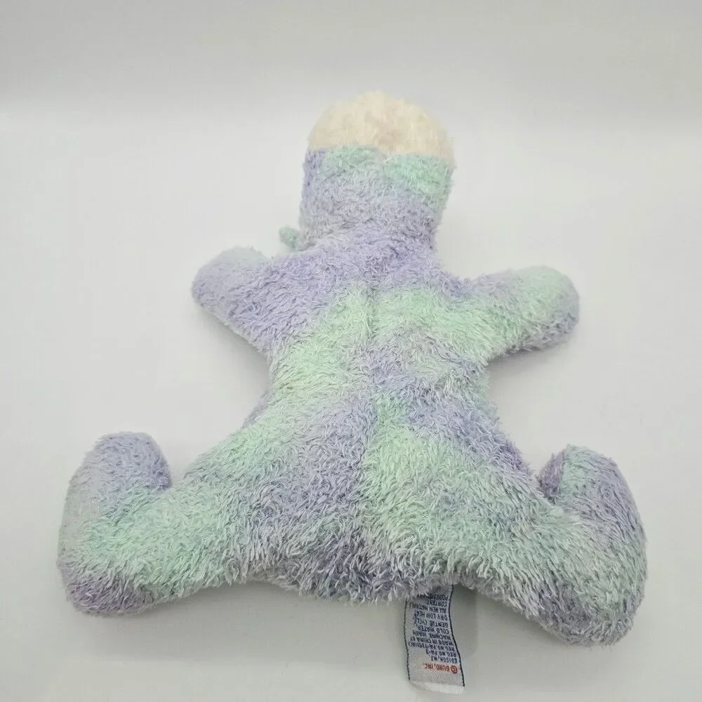 Vintage Baby Gund Speckles Hippo Plush Lavender Purple Mint Green 9
